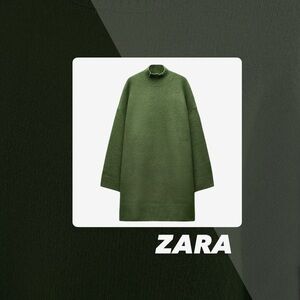 EUC Zara High Neck Knit Dress